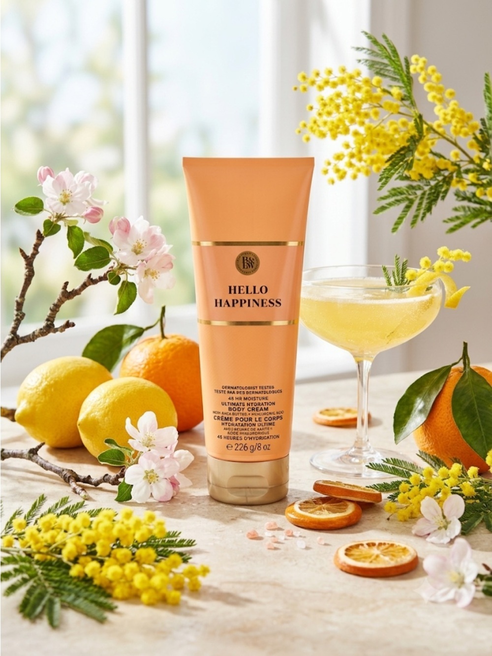 Bath and Body Works discounted Hello Happiness Body Cream Everyday Luxuries